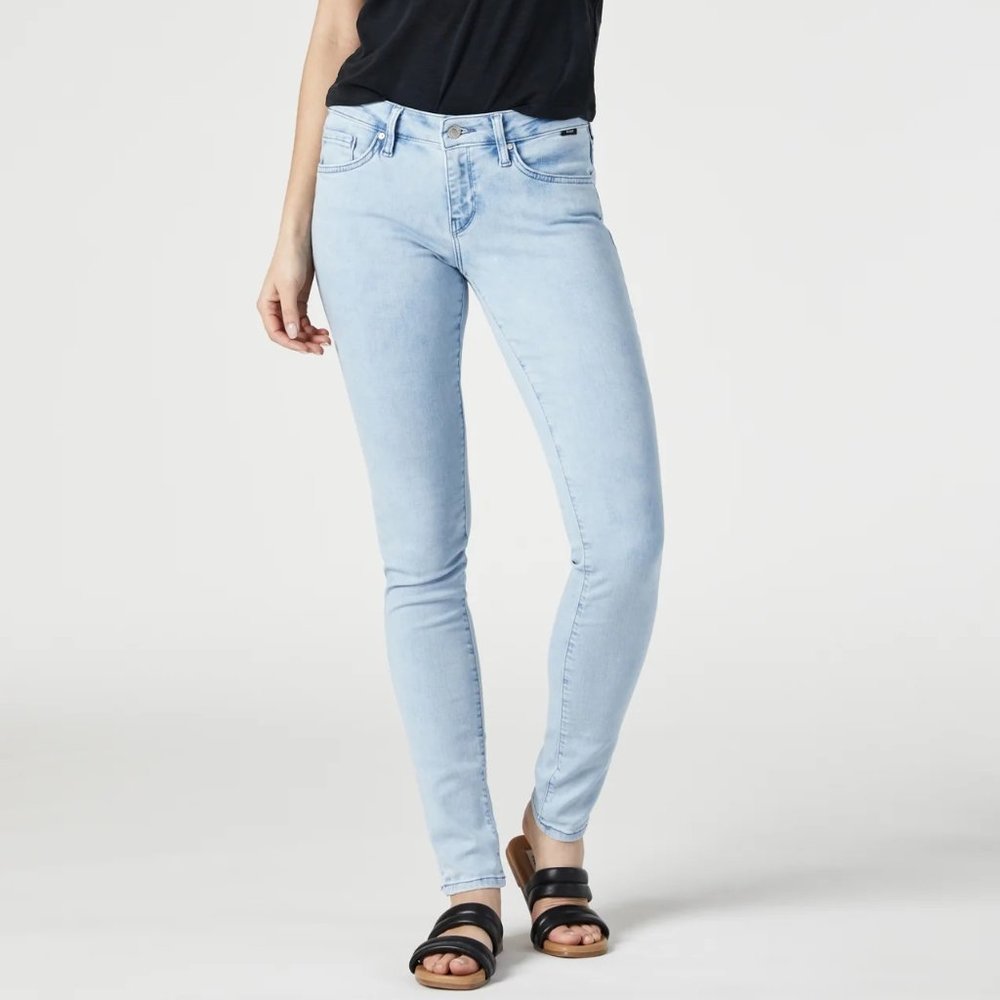 NWT Mavi Serena ankle Blue  Jeans Cotton women's low-rise super skinny size 30